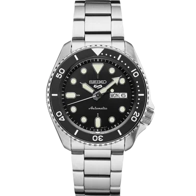 Pre-owned Seiko 5 Sports 24-jewel Automatic Watch - Black Face