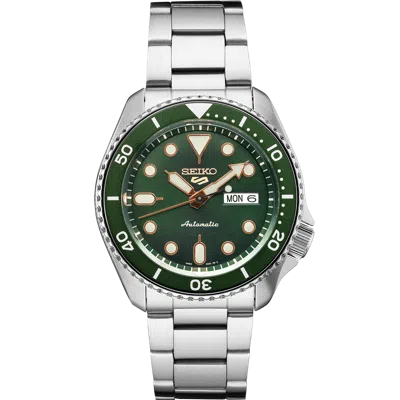 Pre-owned Seiko 5 Sports 24-jewel Automatic Watch - Green