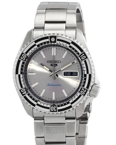 Pre-owned Seiko 5 Sports 55th Anniversary Special Edition Automatic Silver Dial Srpk09k1