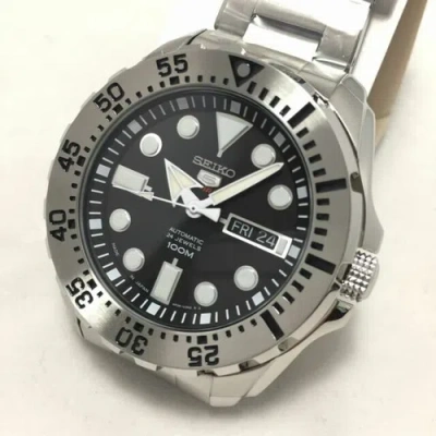 Pre-owned Seiko 5 Sports Automatic 24 Jewels Srp599j1 Men Watch + Worldwide Warranty Us4