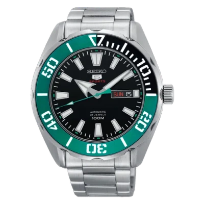 Pre-owned Seiko 5 Sports Automatic Black Dial Men's Watch Srpc53j1 Us4