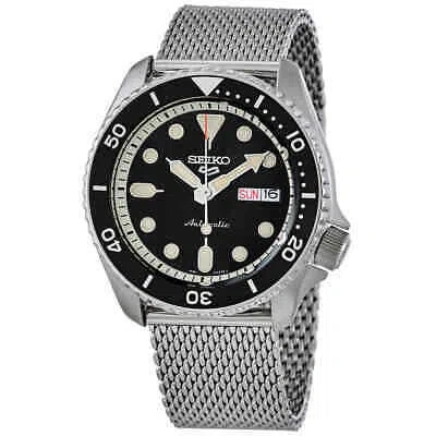 Pre-owned Seiko 5 Sports Automatic Black Dial Men's Watch Srpd73k1