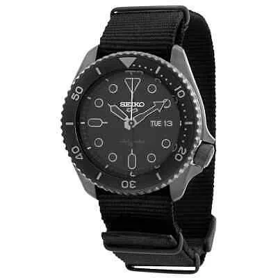 Pre-owned Seiko 5 Sports Automatic Black Dial Men's Watch Srpd79k1