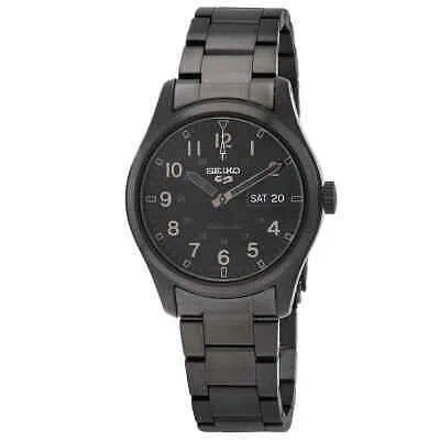 Pre-owned Seiko 5 Sports Automatic Black Dial Men's Watch Srpj09k1