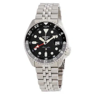 Pre-owned Seiko 5 Sports Automatic Black Dial Men's Watch Ssk001k1