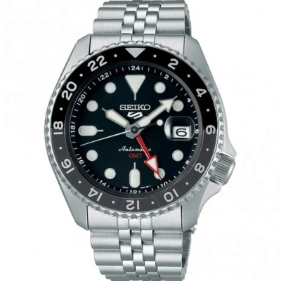 Seiko 5 Sports Automatic Black Dial Men's Watch Ssk001k1 In Black / Grey