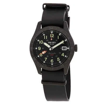 Pre-owned Seiko 5 Sports Automatic Black Dial Men's Watch Ssk025k1