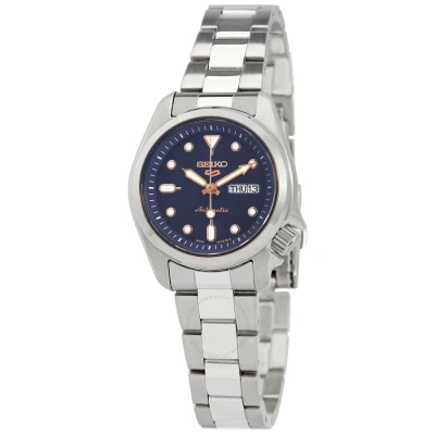 Seiko 5 Sports Automatic Blue Dial Ladies Watch Sre003k1 In Blue / Gold Tone / Rose / Rose Gold Tone