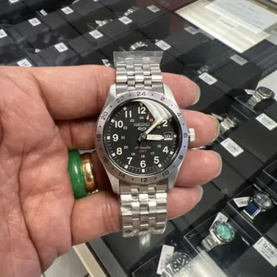 Pre-owned Seiko 5 Sports Automatic Gmt Black Dial Watch Ssk023(only This Month )❤️?