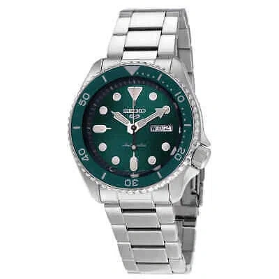 Pre-owned Seiko 5 Sports Automatic Green Dial Men's Watch Srpd61k1
