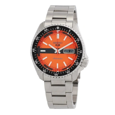 Seiko 5 Sports Automatic Orange Dial Men's Watch Srpk11k1 In Metallic