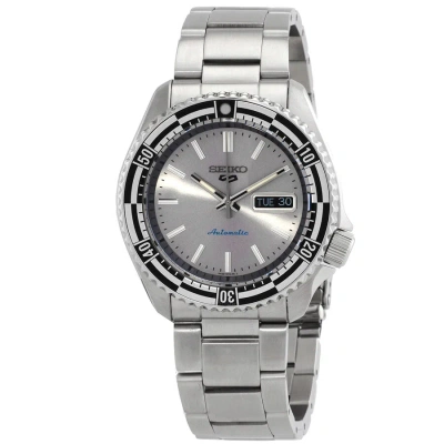 Seiko 5 Sports Automatic Silver Dial Men's Watch Srpk09k1 In Gray