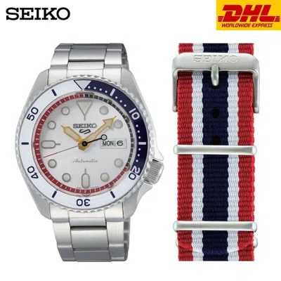 Pre-owned Seiko 5 Sports Automatic Thailand Limited Edition Watch Thailand Flag Strap