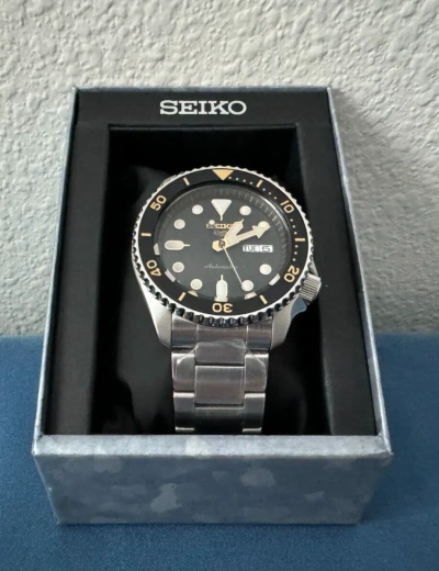 Pre-owned Seiko 5 Sports Collection Stainless Steel Watch For Men Srpd57