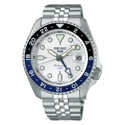 Pre-owned Seiko 5 Sports Gmt Automatic Watch Ssk033k1