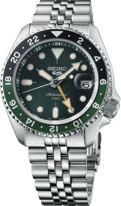 Pre-owned Seiko 5 Sports Gmt Skx Series - Sprite - Ssk035