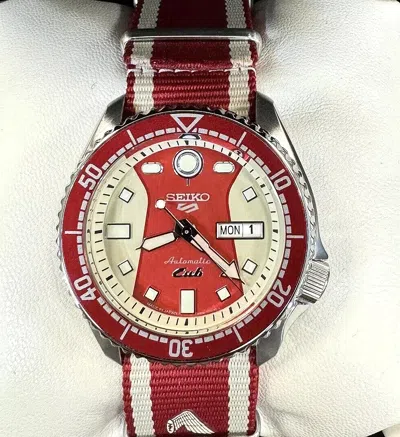 Pre-owned Seiko 5 Sports Honda Super Cub Limited Edition Automatic 42.5mm Watch Srpl23