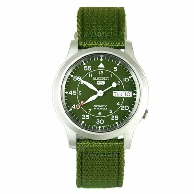 Pre-owned Seiko 5 Sports Military Automatic Green Dial Band Snk805k2 Men's Watch Case 37mm