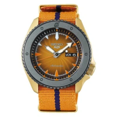 Pre-owned Seiko 5 Sports Naruto & Boruto Srpf70k1 Naruto Limited Edition Srpf70