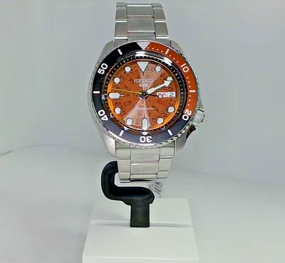 Pre-owned Seiko 5 Sports Sonar Skeleton Dial Steel Watch Srpj47 In Box With Tags