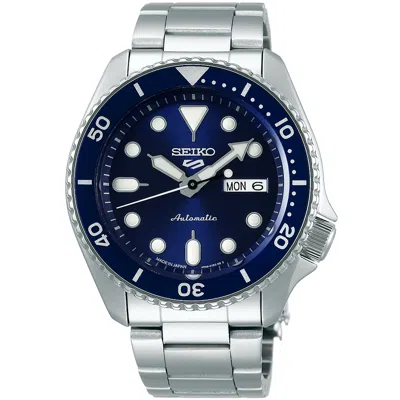 Pre-owned Seiko 5 Sports Sbsa001 Skx Series Mechanical Automatic Watch Navy Dial 42.5mm