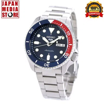 Pre-owned Seiko 5 Sports Sbsa003 Pepsi Color Automatic Mechanical Diver Men Watch Japan