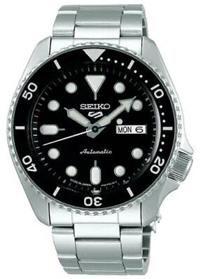 Pre-owned Seiko 5 Sports Sbsa005 Black Mechanical Automatic Men's Watch In Box