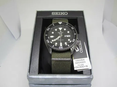 Pre-owned Seiko 5 Sports Sbsa023 Automatic Men's Watch + Worldwide Warranty Us4