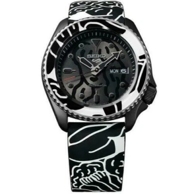 Pre-owned Seiko 5 Sports Sbsa125 Auto Moai Automatic Limited Edition 300 Pcs Watch