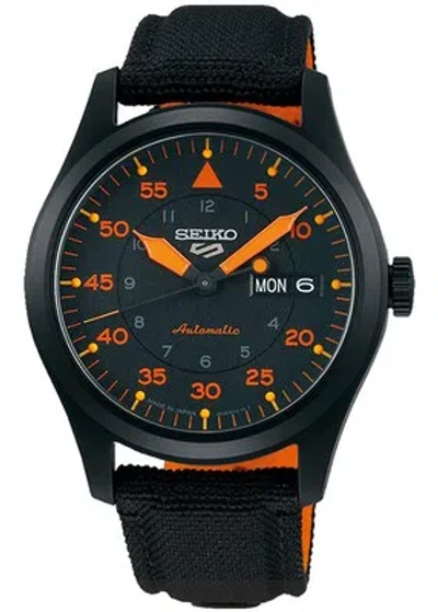 Pre-owned Seiko 5 Sports Sbsa143 Black Automatic Distribution Men's Watch In Box