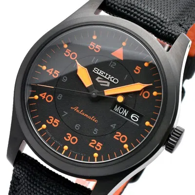Pre-owned Seiko 5 Sports Sbsa143 Mechanical Automatic Street Style Watch Nylon Band 39.4mm