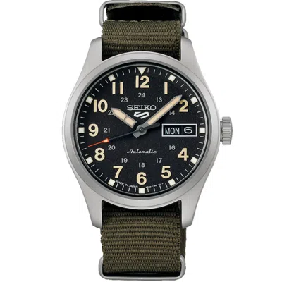 Pre-owned Seiko 5 Sports Sbsa201 Field Series Mechanical Automatic Watch Nylon Band 36.4mm