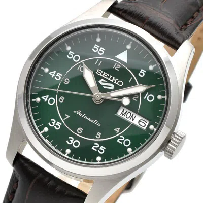 Pre-owned Seiko 5 Sports Sbsa203 Mechanical Automatic Field Sports Style Watch Green Dial