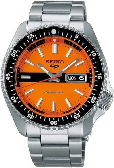 Pre-owned Seiko 5 Sports Sbsa219 Limited Retro Color Diver Automatic Mechanical Watch Men