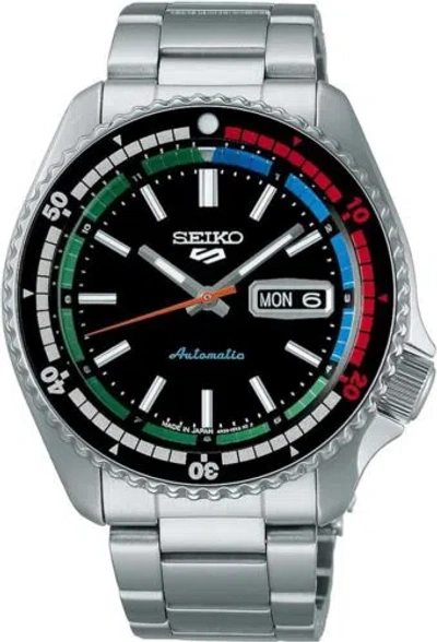 Pre-owned Seiko 5 Sports Sbsa221 Limited Retro Color Diver Automatic Mechanical Men Watch