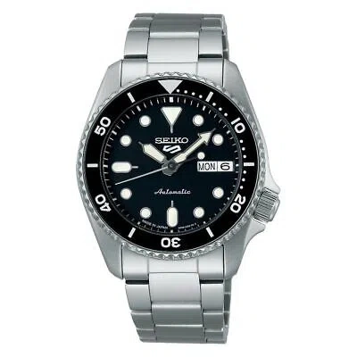 Pre-owned Seiko 5 Sports Sbsa225 Skx Sports Style Automatic Watch Black Dial 38mm