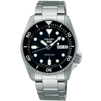 Pre-owned Seiko 5 Sports Sbsa225 Skx Sports Style Automatic Watch Black Dial 38mm