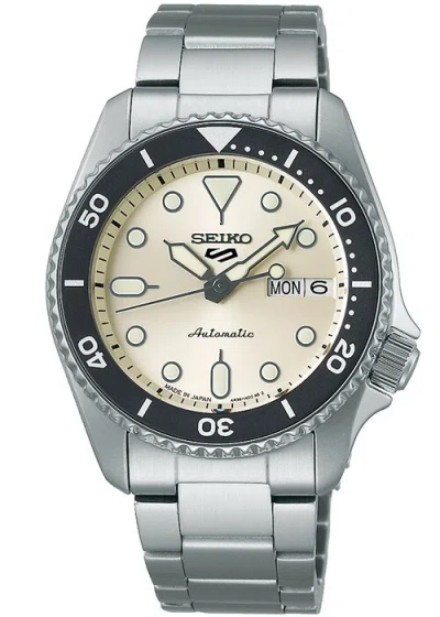Pre-owned Seiko 5 Sports Sbsa227 White Skx Automatic 38mm Men's Watch In Box