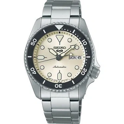 Pre-owned Seiko 5 Sports Sbsa227 White Skx Automatic 38mm Men's Watch In Box Japan