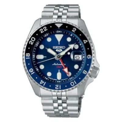 Pre-owned Seiko 5 Sports Sbsc003 Gmt Sports Style Mechanical Automatic Men Watch