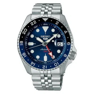 Pre-owned Seiko 5 Sports Sbsc003 Skx 4r34 Sports Style Gmt Watch Men
