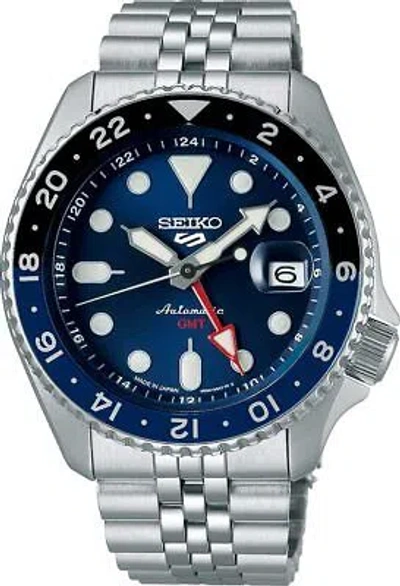 Pre-owned Seiko 5 Sports Sbsc003 Skx Sports Style Gmt Automatic Men Watch Made In Japan