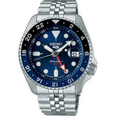 Pre-owned Seiko 5 Sports Sbsc003 Skx Sports Style Gmt Mechanical Automatic Watch 42.5mm