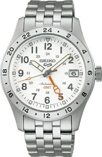 Pre-owned Seiko 5 Sports Sbsc009 White Men's Watch In Box