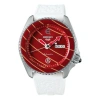 Seiko 5 Sports Series Evisen Skateboards Limited Edition Watch In Red