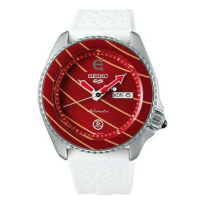 Seiko 5 Sports Series Evisen Skateboards Limited Edition Watch In Red