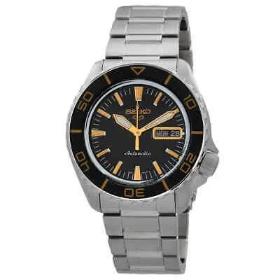 Pre-owned Seiko 5 Sports Skx Automatic Black Dial Men's Watch Srpk99k1