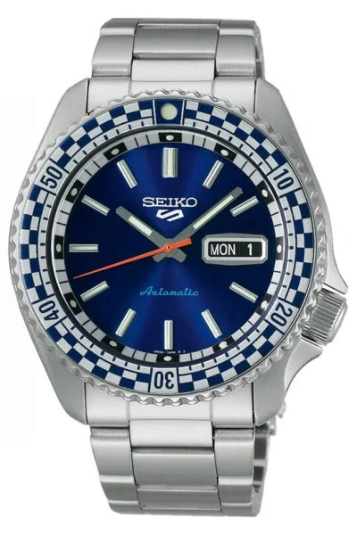 Pre-owned Seiko 5 Sports Skx Series Automatic Special Edition Blue Dial Watch Srpk65