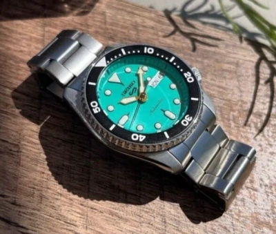 Pre-owned Seiko 5 Sports Skx Sports 38mm Sbsa229 Men's Watch Mechanical Green Japan