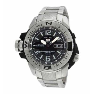 Pre-owned Seiko 5 Sports Skz225k1 Atlas Automatic Watch Map Meter Divers 200m Skz225